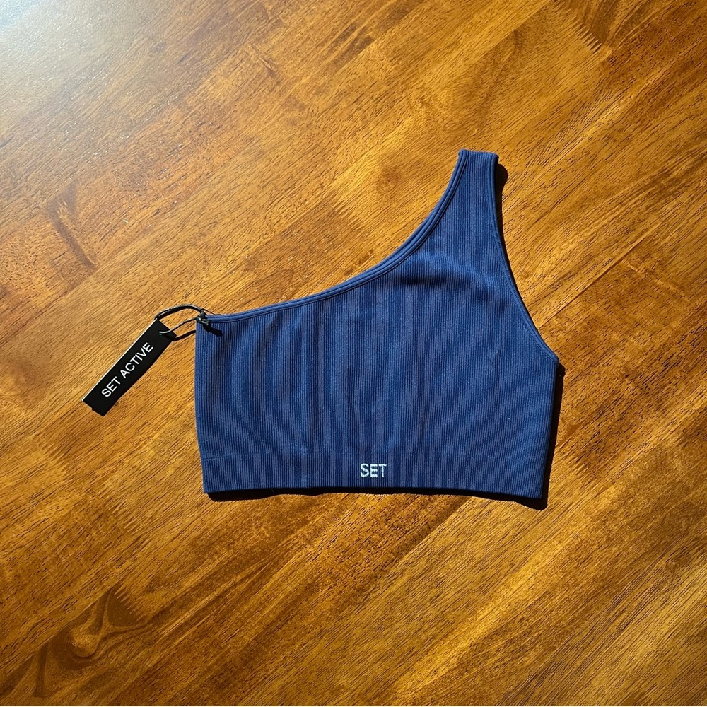 LAST CHANCE | Set Active Sculptflex Ribbed One Shoulder - Twilight - Picture 3 of 3